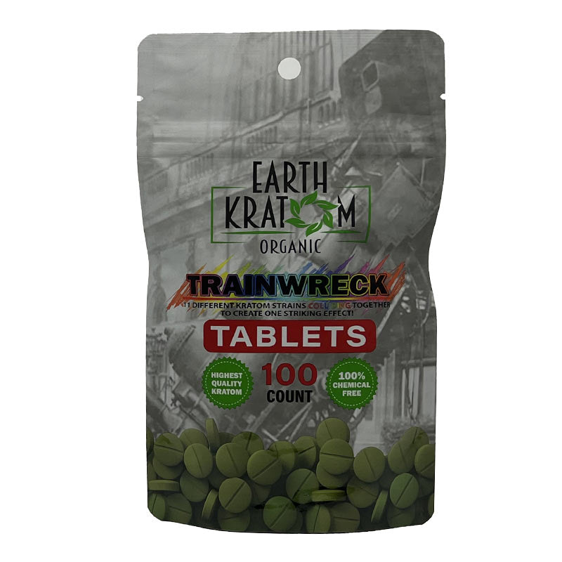 Earth Kratom Trainwreck Kratom Tablets 100ct