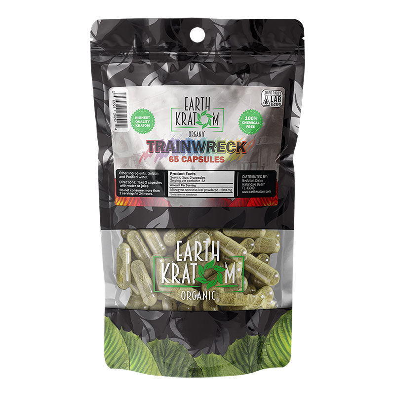Earth Kratom Trainwreck Kratom Capsules