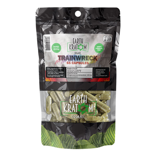 Earth Kratom Trainwreck Kratom Capsules